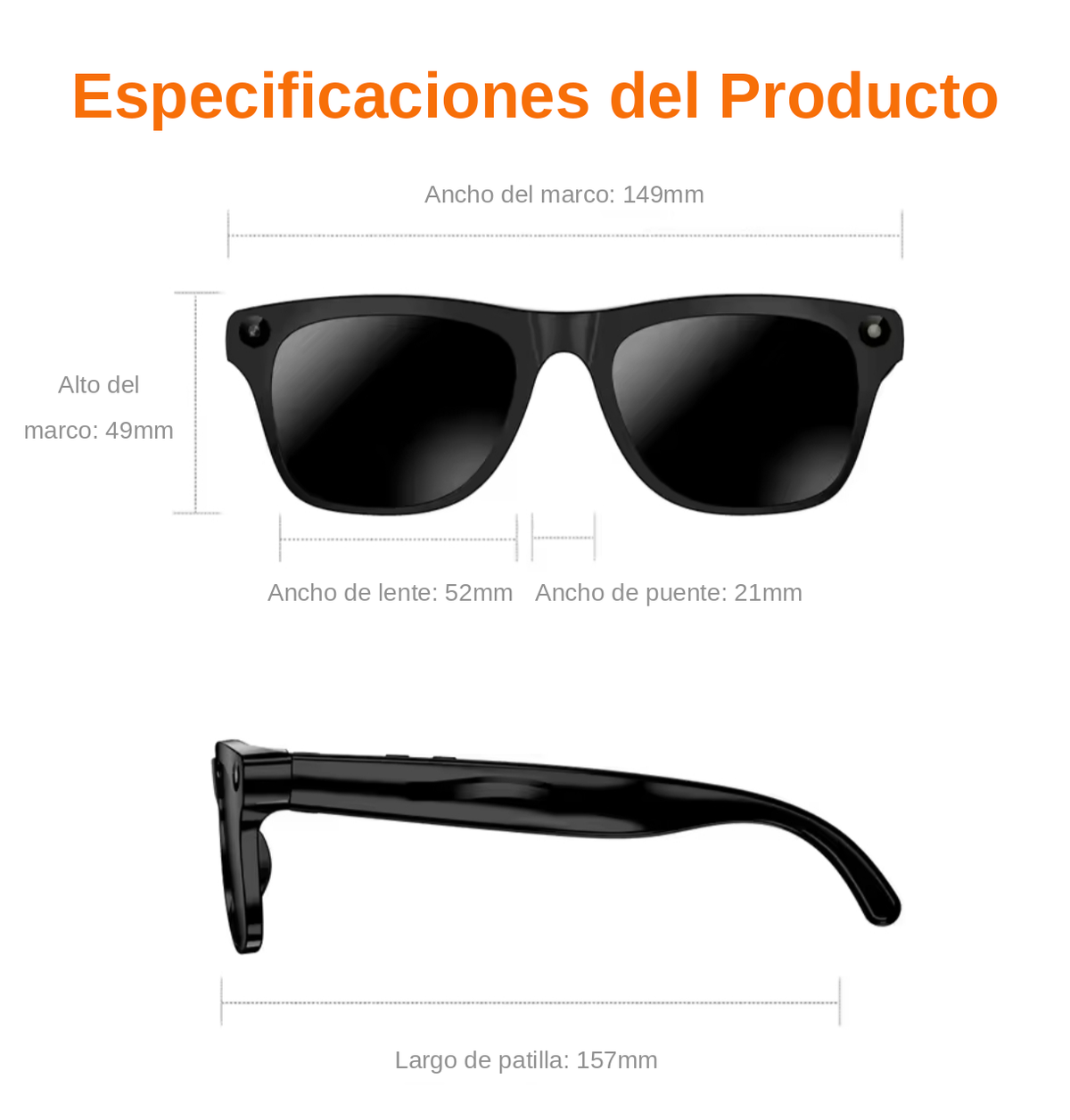 Especificaciones del producto