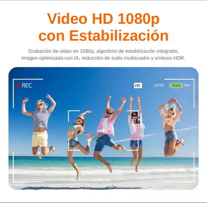 Video HD 1080p con estabilización